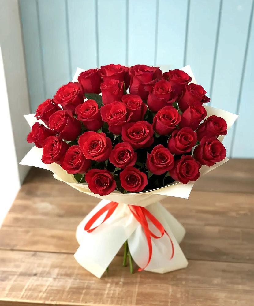 Букет 29 Красных роз в Черноголовке