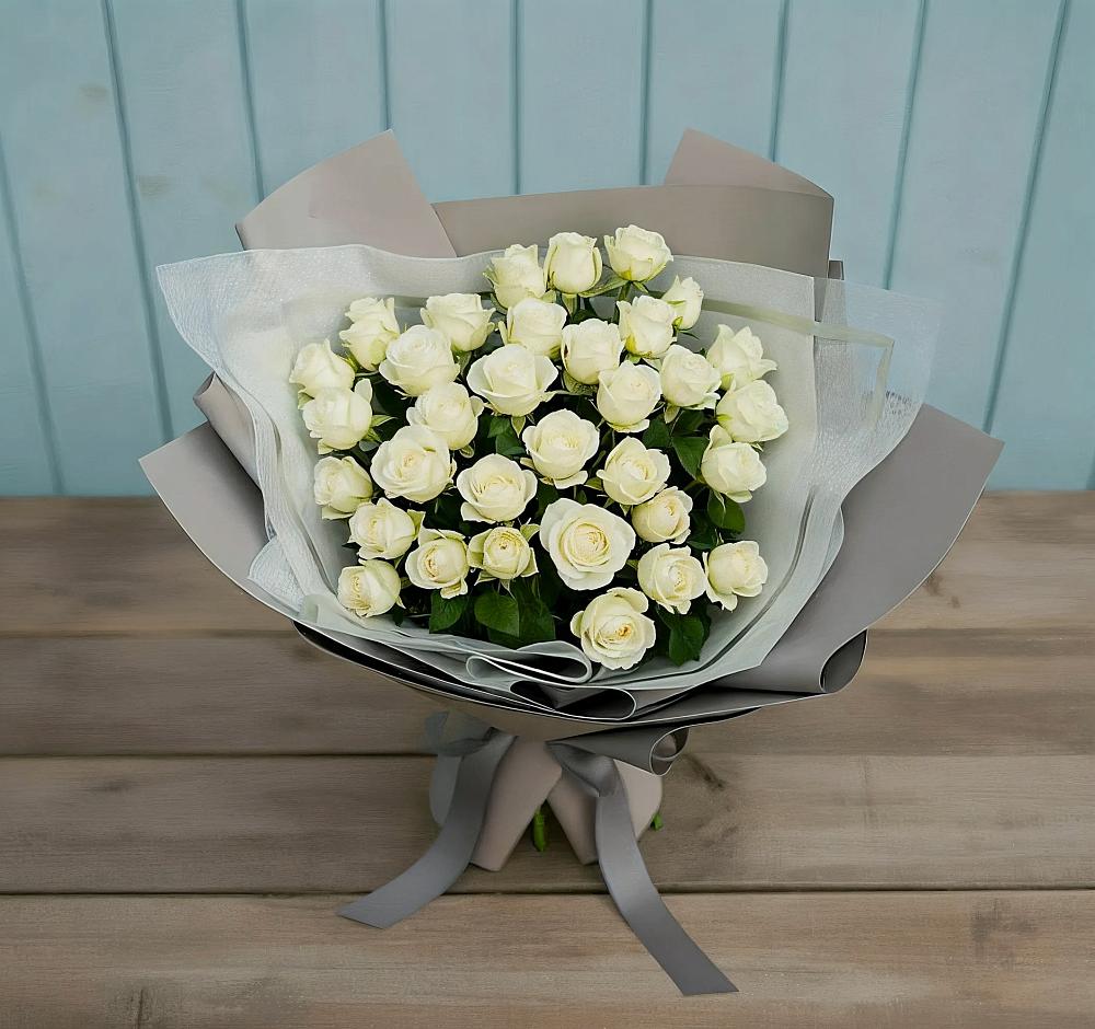 Букет Белоснежная нежность в Черноголовке