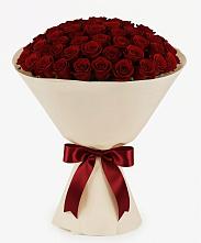 Букет 101 Бордовая роза Блэк Бакарра в Черноголовке
