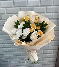 Букет цветов из:  Розы и Хризантемы в Черноголовке