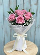 Букет цветов из:  Розы #REPLACE_PRED# Черноголовке