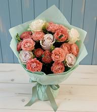 Букет цветов из:  Розы #REPLACE_PRED# Черноголовке