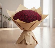 Букет 101 Красная роза в Черноголовке