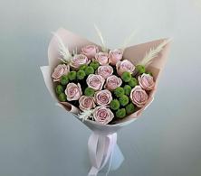 Букет цветов из:  Розы и Хризантемы #REPLACE_PRED# Черноголовке