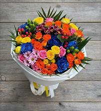 Букет цветов из:  Розы и Хризантемы #REPLACE_PRED# Черноголовке