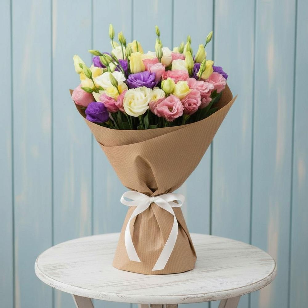 Букет цветов из: Лизиантусы в Черноголовке