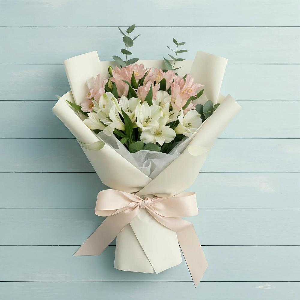 Букет цветов из: Альстромерии в Черноголовке