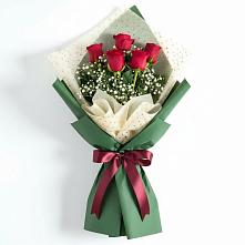 Букет цветов из:  Розы #REPLACE_PRED# Черноголовке